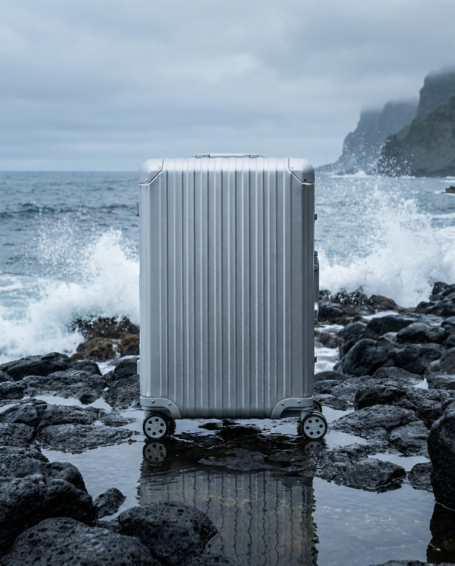Der Atlas Aluminiumkoffer — Silber