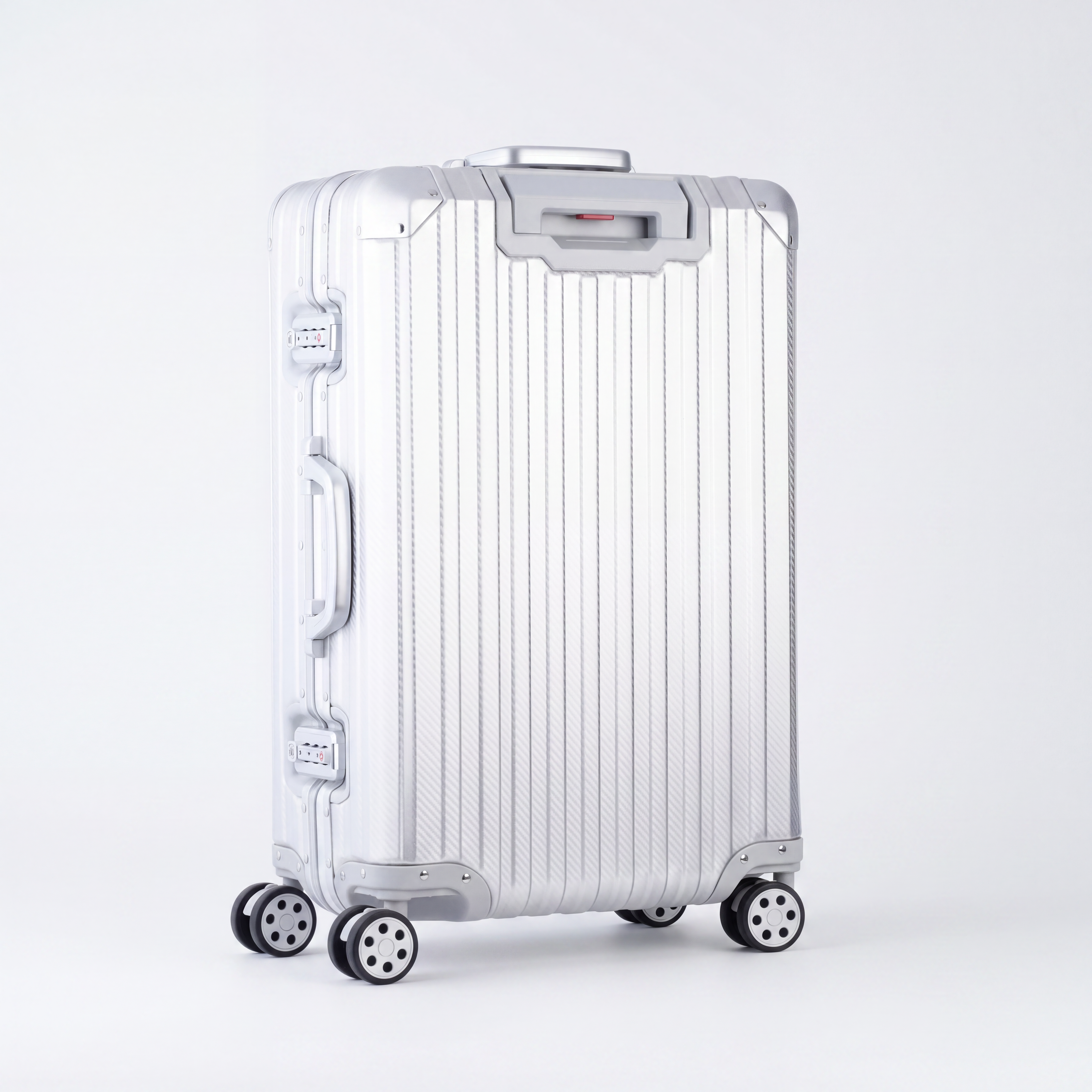 Der Atlas Aluminiumkoffer — Silber